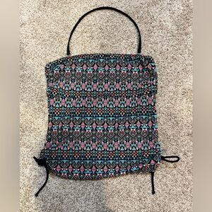 Hula Honey Multi Color Tankini Sz L